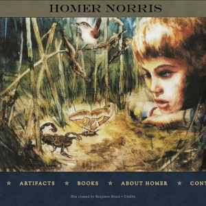 Homer Norris website screenshot